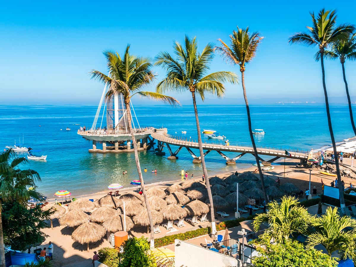 Los Muertos beach in Puerto Vallarta, Mexico