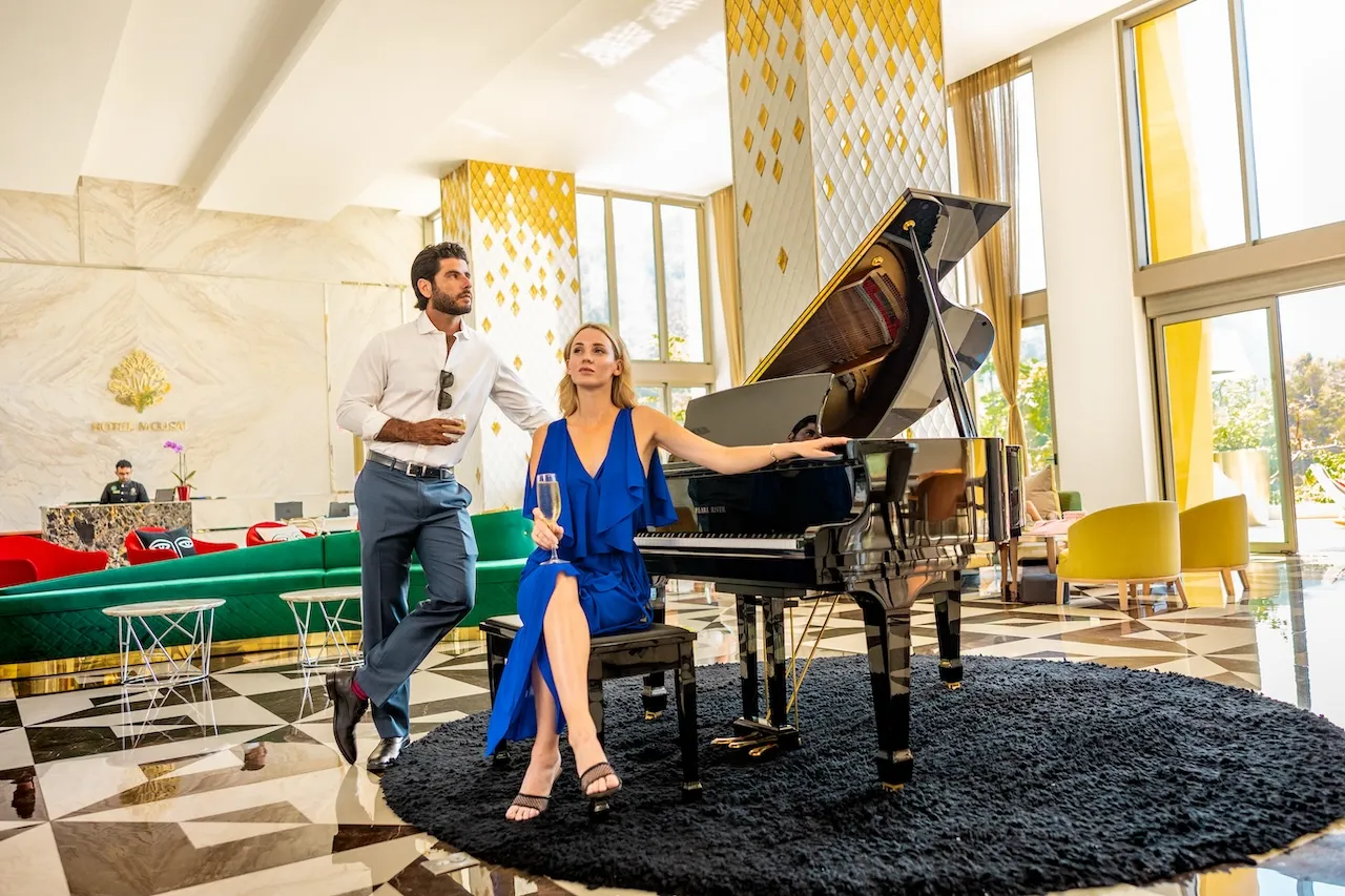 Hotel Mousai’s South Tower lobby