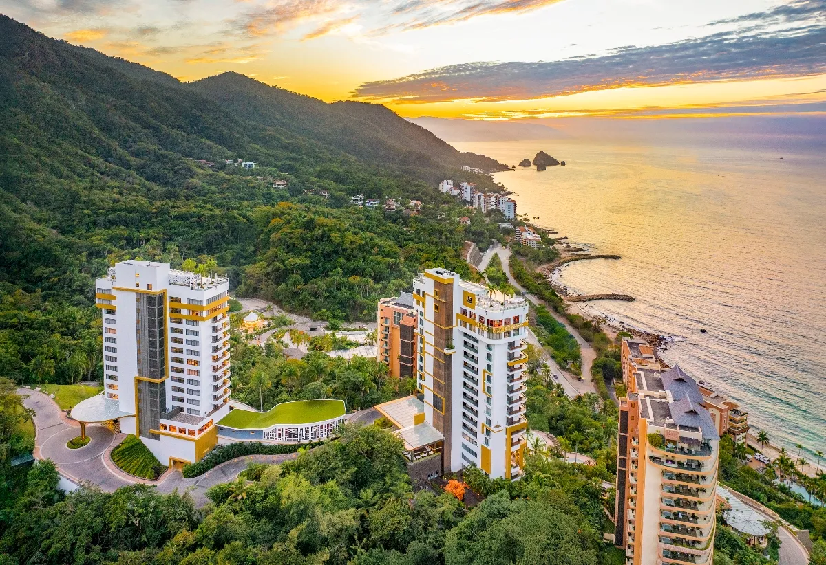 jungle and ocean views from hotel mousai puerto vallarta