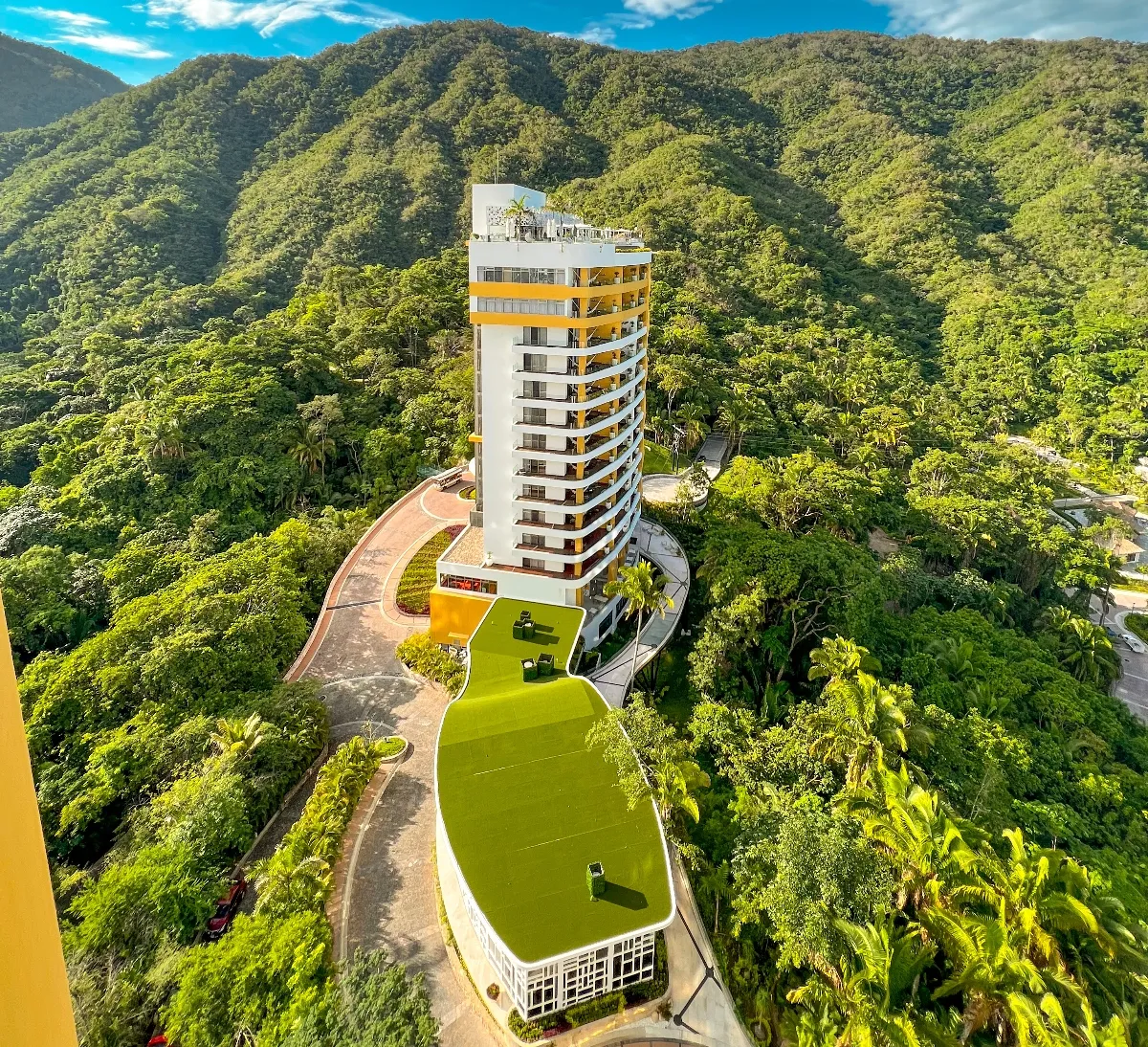jungle view from hotel mousai tower